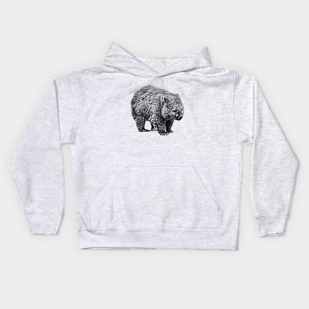 Wombat Kids Hoodie by Guardi